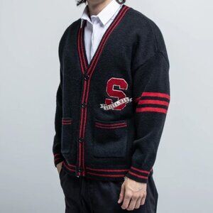 Heroes & Villains Marvel Spiderman Varsity Cardigan Sweater Unisex M